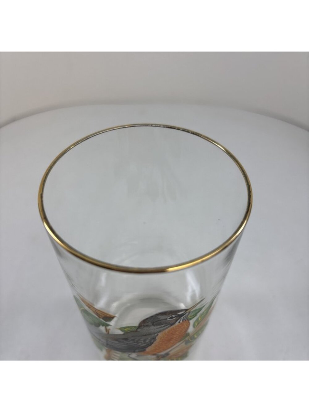 “Robin” Vintage 12oz Flat Tumbler By West Virginia Glass Specialty - Picture 3 of 5